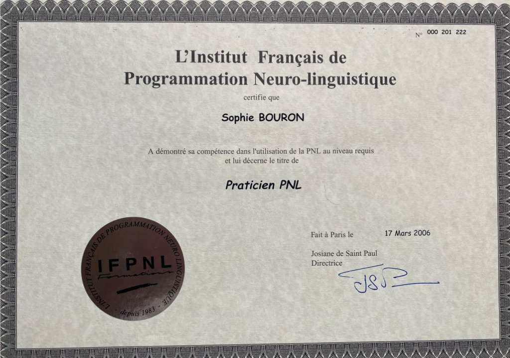 photo diplome Sophie Bouron