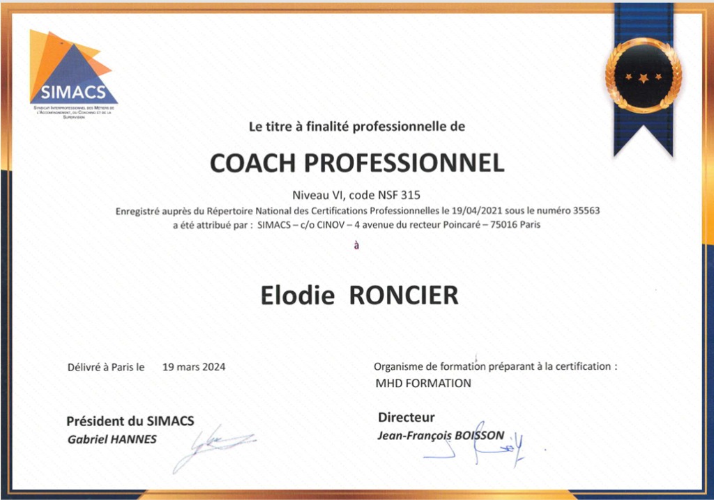 photo diplome ELODIE RONCIER