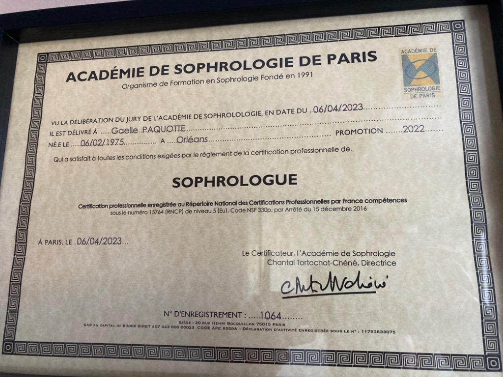 photo diplome Gaëlle Paquotte