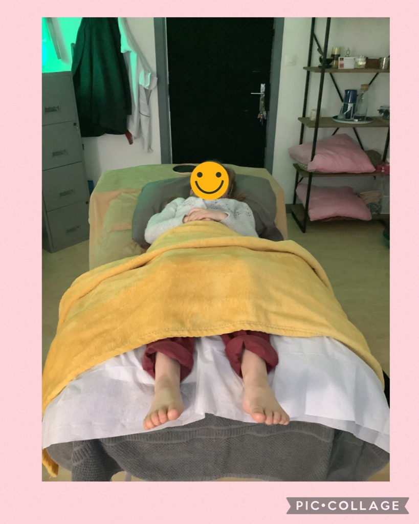 photo seance Marie-Gwladys Dehoux Réflexologue 