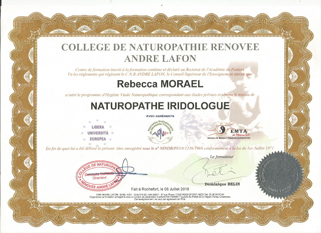 photo diplome Rébecca Morael