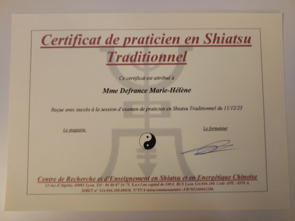 photo diplome Marie-Hélène Defrance