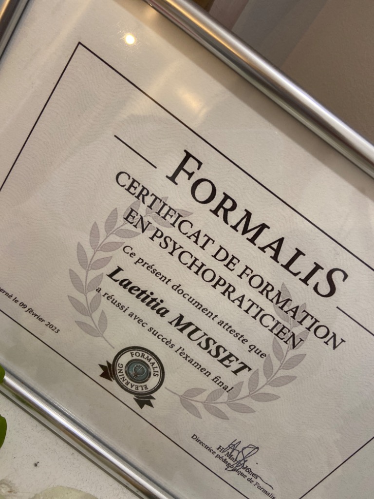 photo diplome Laetitia musset