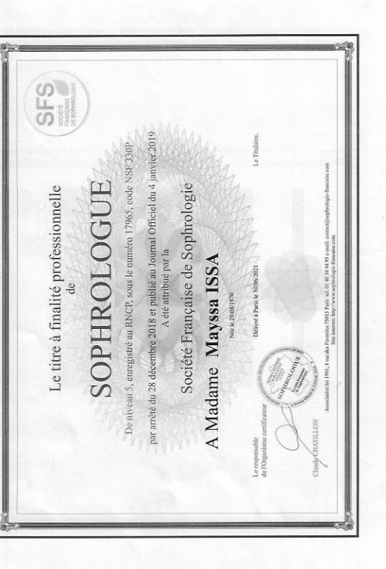 photo diplome Mayssa issa