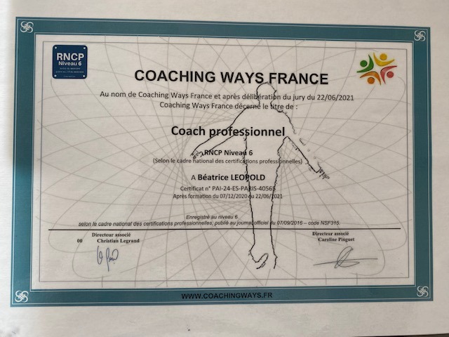 photo activite Béatrice Léopold (BLV-COACH)