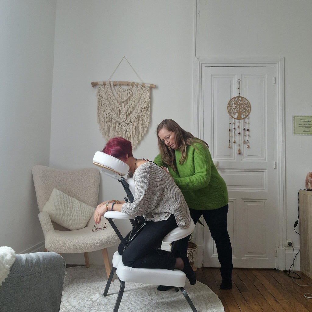 photo seance Sandrine Monchal sophrologue 