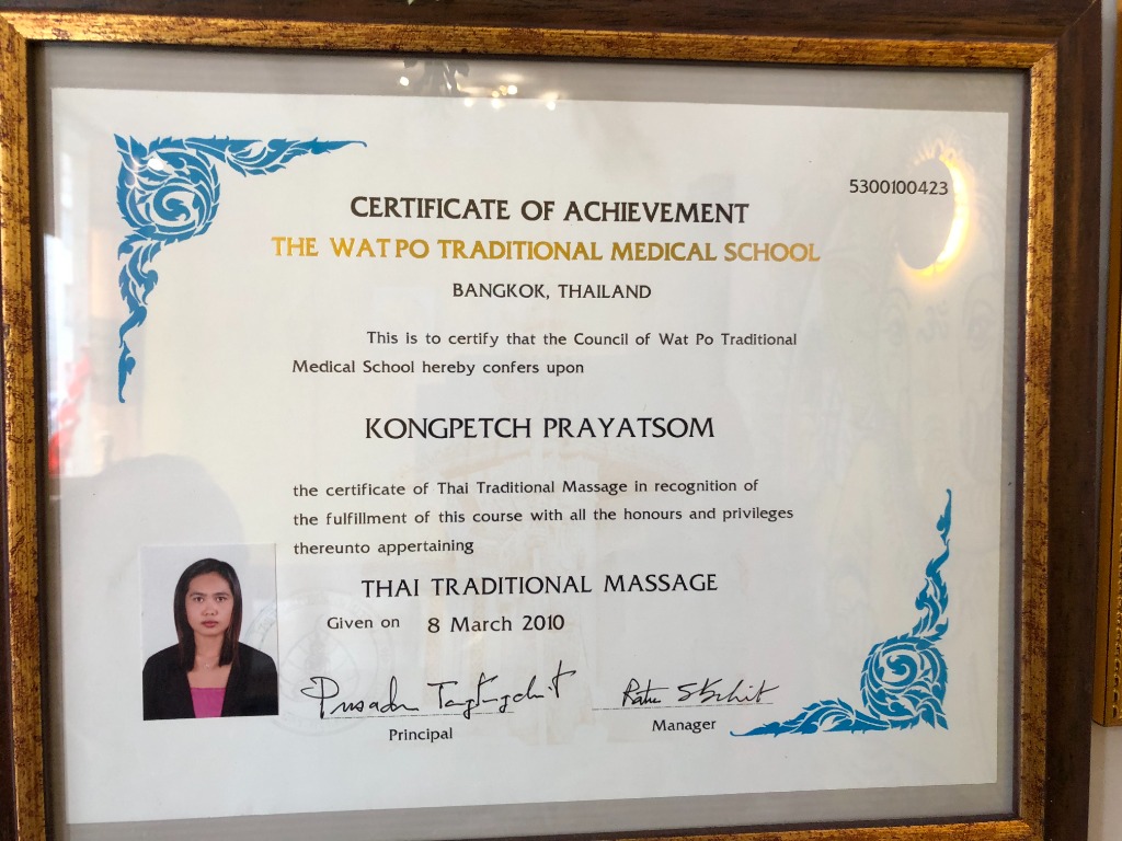 photo diplome YING THAI