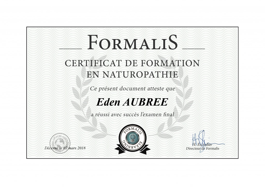 photo diplome Eden Flore