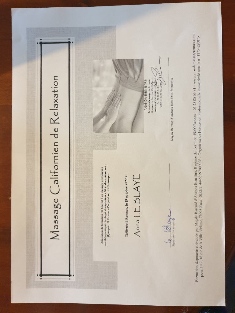 photo diplome Anna Le Blaye