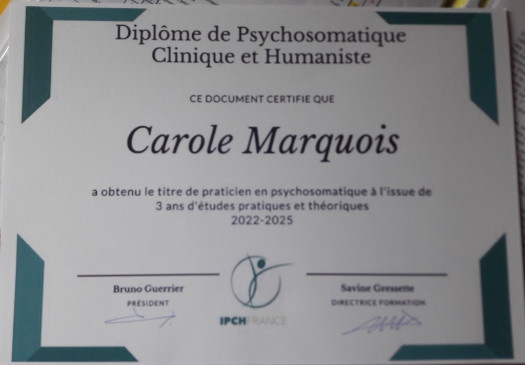 photo diplome Carole Marquois