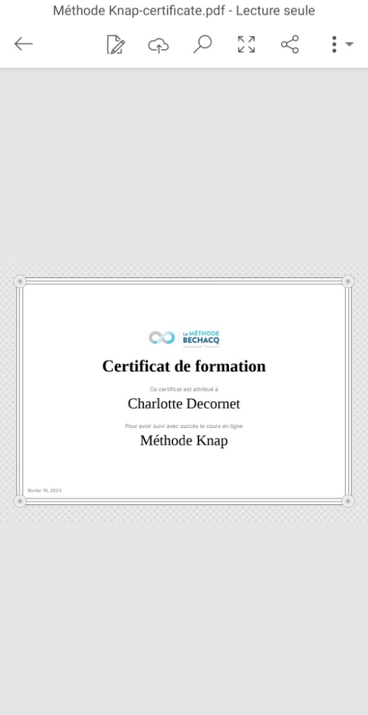 photo diplome Decornet Charlotte