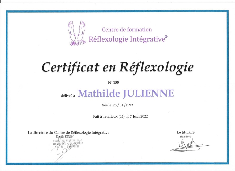 photo diplome Mathilde Julienne 