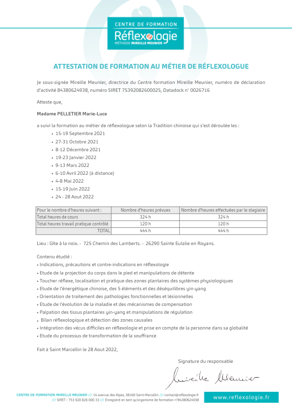 photo diplome Marie-Luce Pelletier