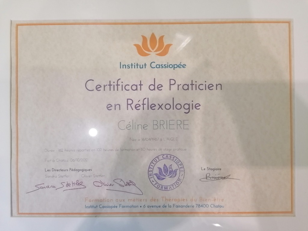 photo diplome Céline BRIERE
