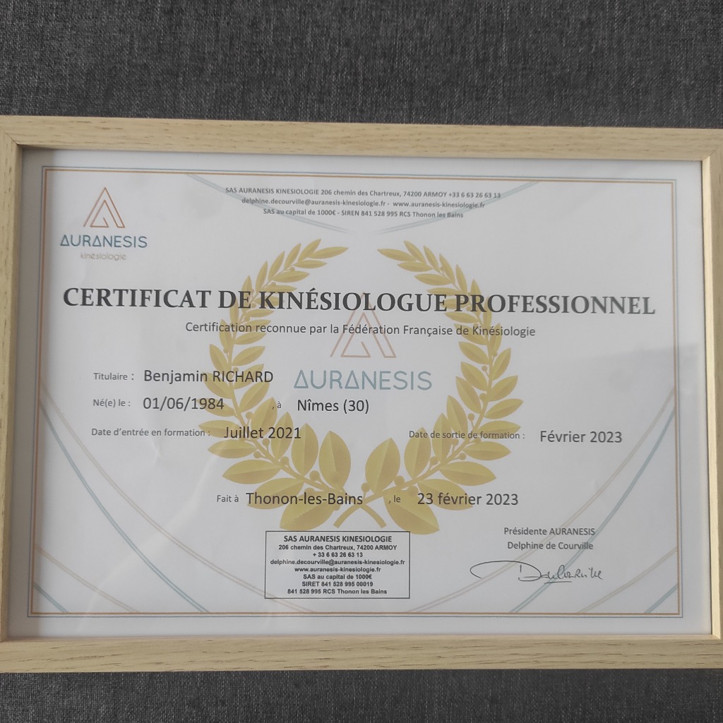 photo diplome Benjamin Richard