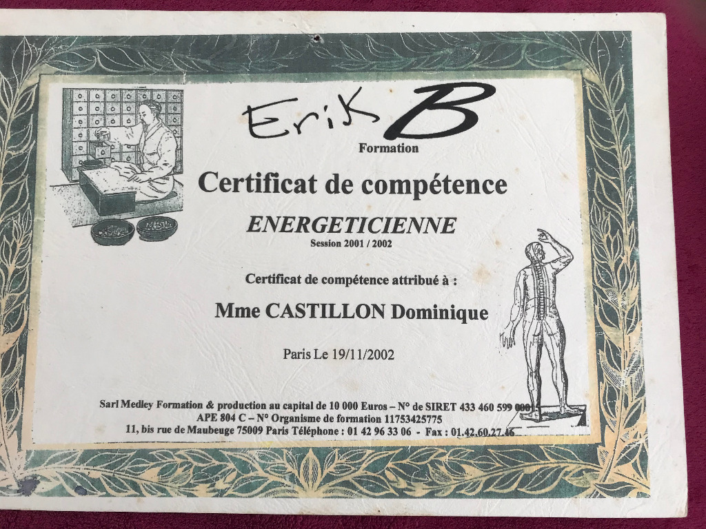 photo diplome Dominique CASTILLON