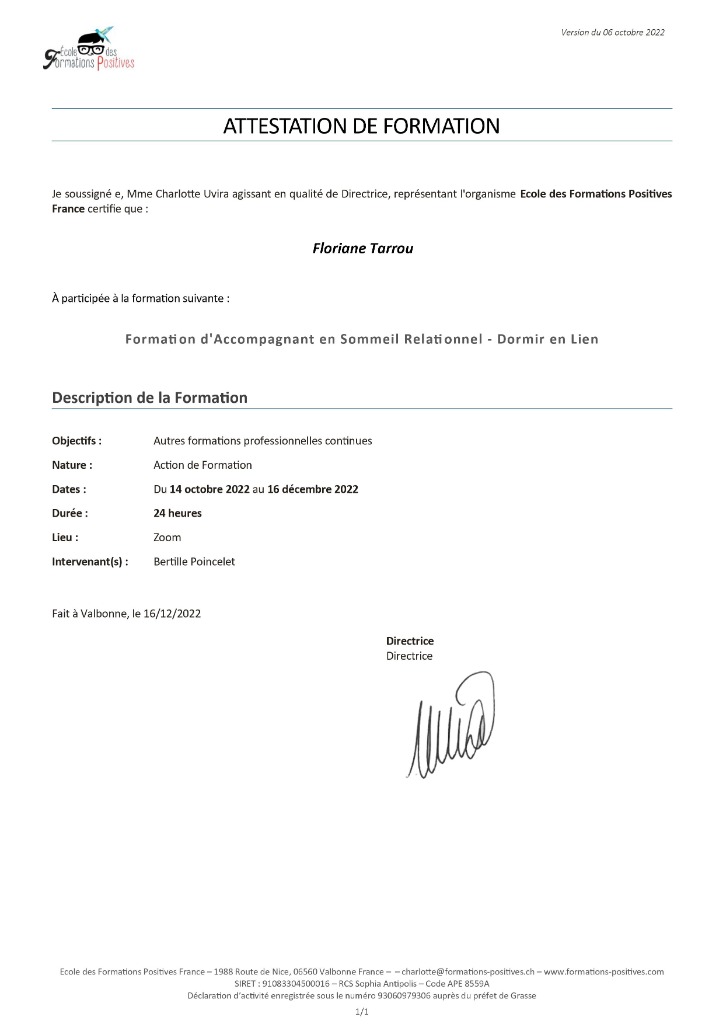 photo diplome Floriane Tarrou 