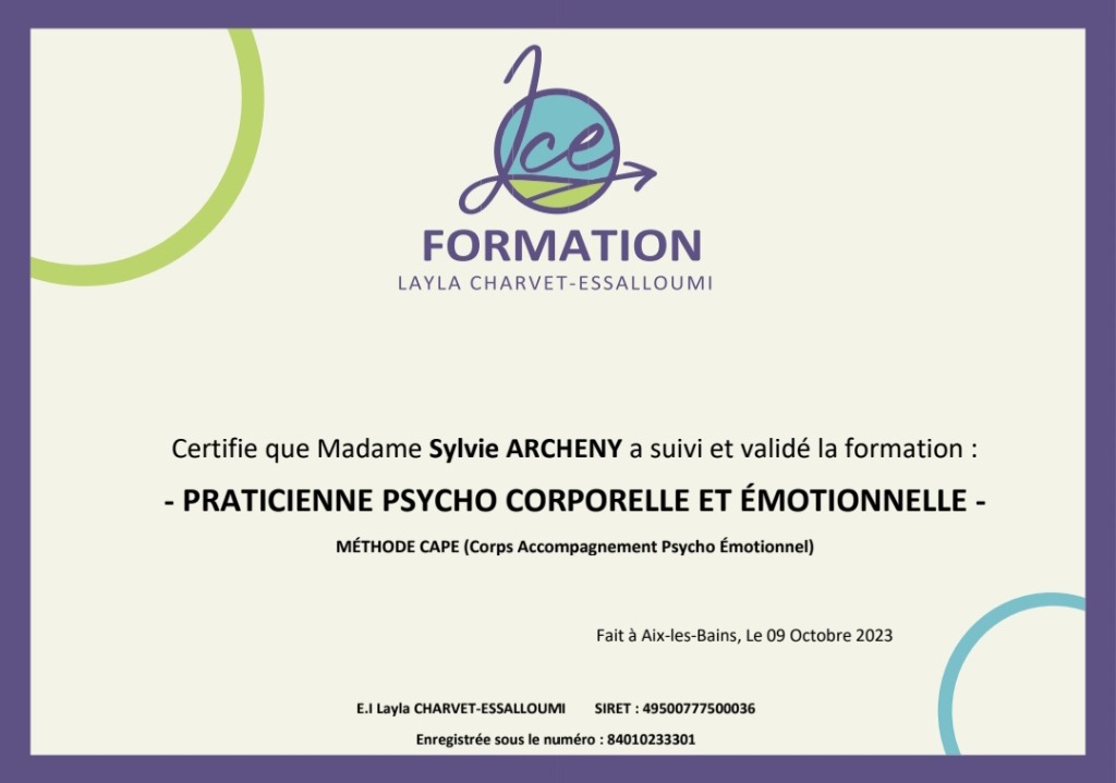 photo diplome Sylvie Archeny