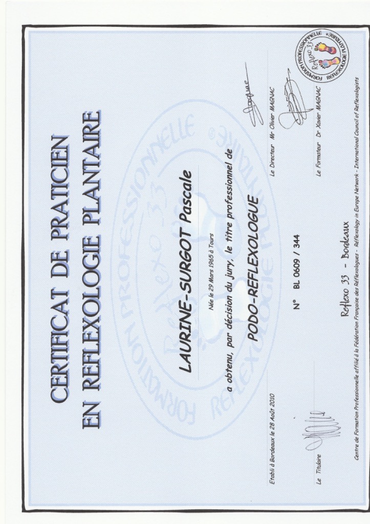 photo diplome Pascale LAURINE