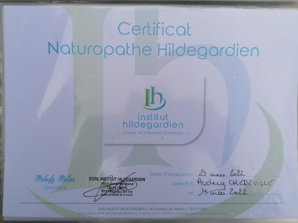 photo diplome Audrey CHEDEVILLE 