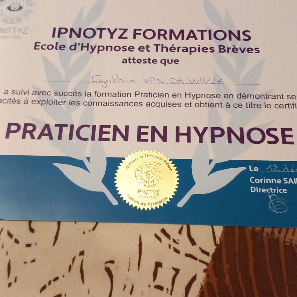 photo diplome Cynthia Van De Walle