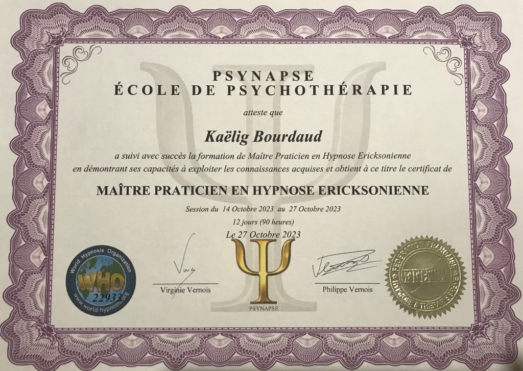 photo diplome Kaëlig bourdaud