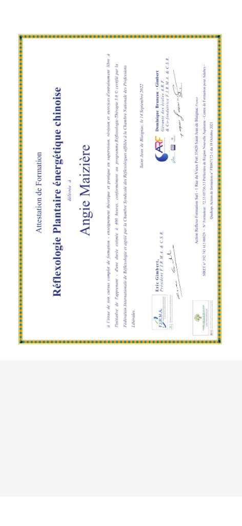 photo diplome Angie Maizière 