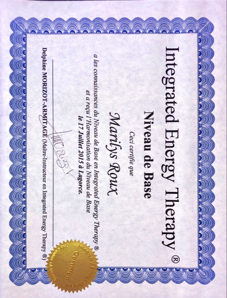 photo diplome Mari Chrysa’Lys