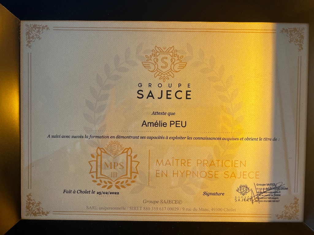 photo diplome Peu amélie