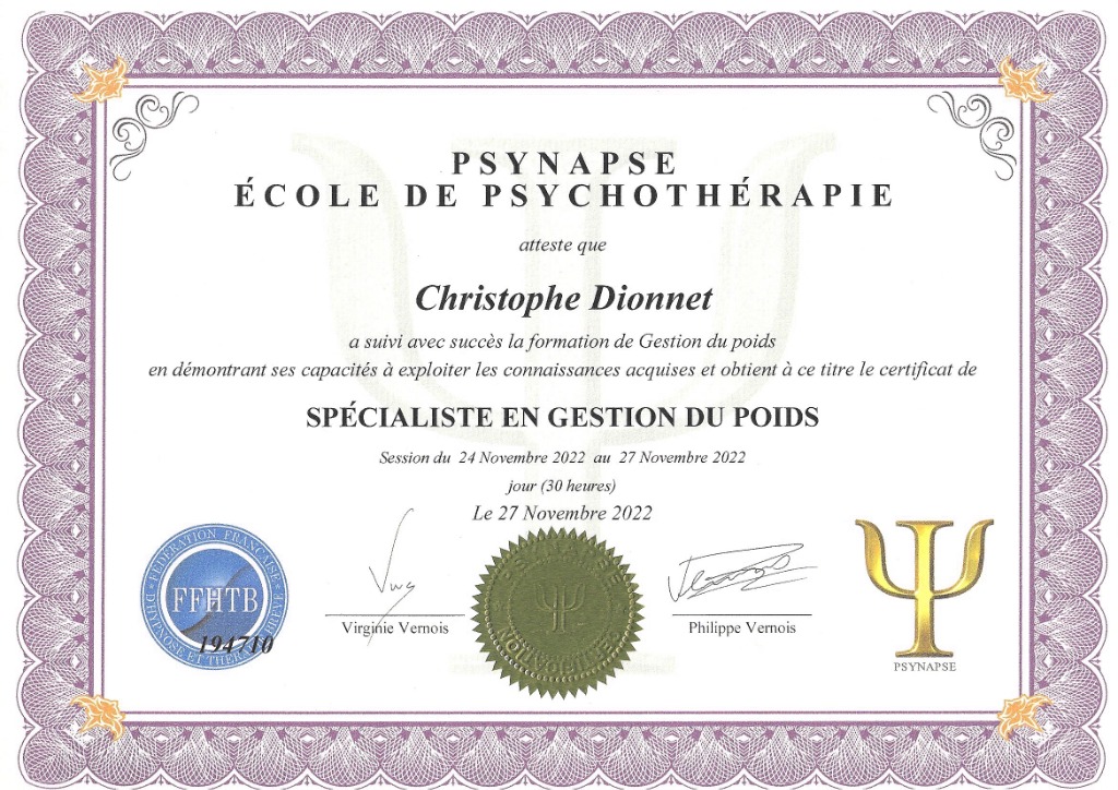 photo seance Christophe DIONNET