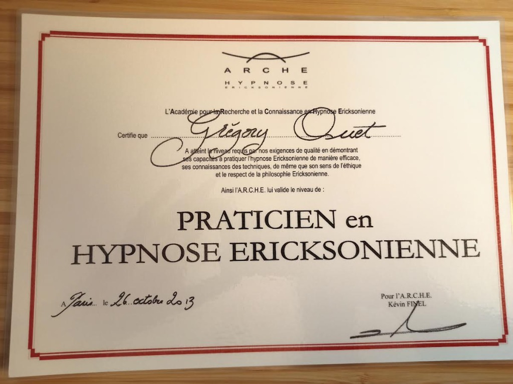 photo diplome Grégory Quet