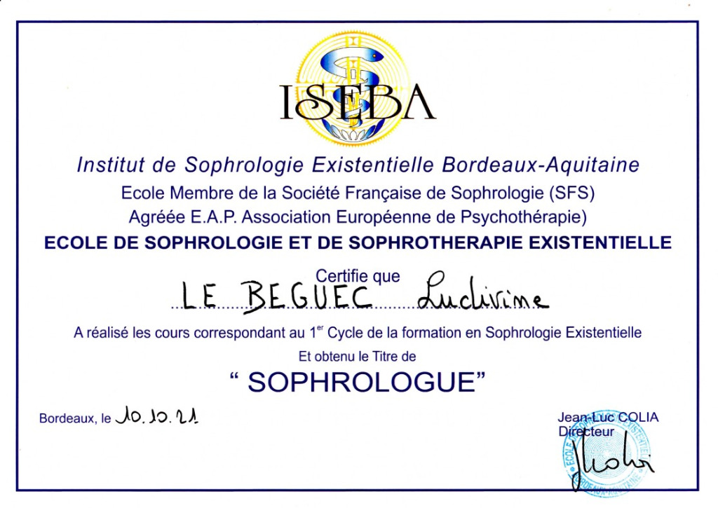 photo diplome Ludivine Le Béguec