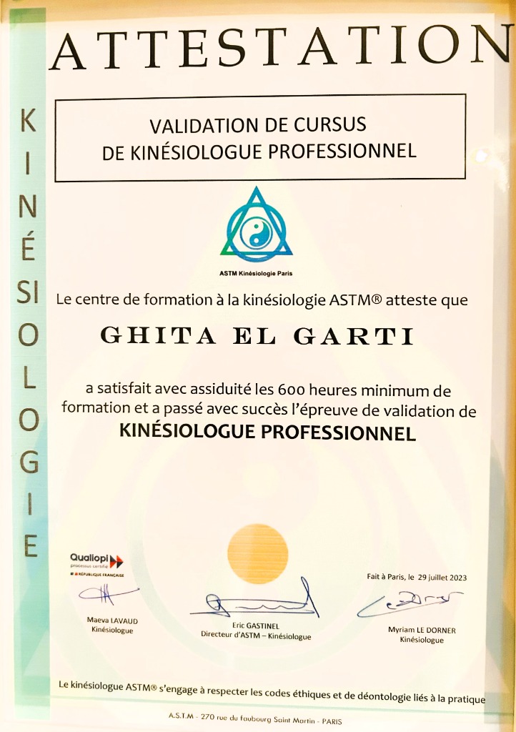 photo diplome Ghita EL Garti