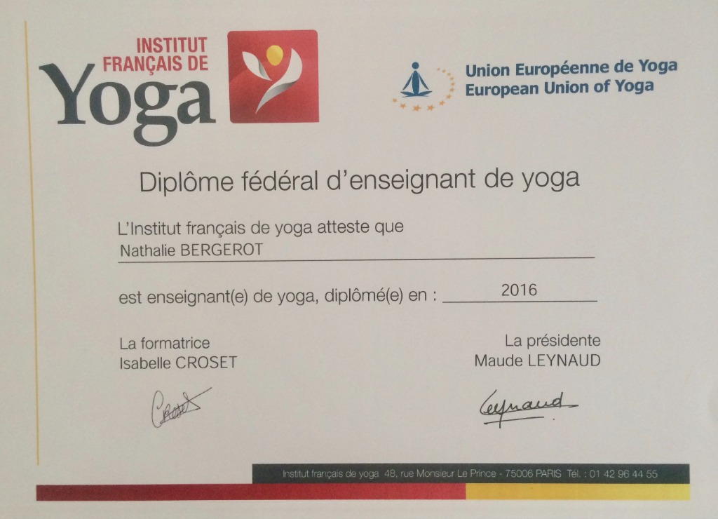 photo diplome Nathalie Bergerot