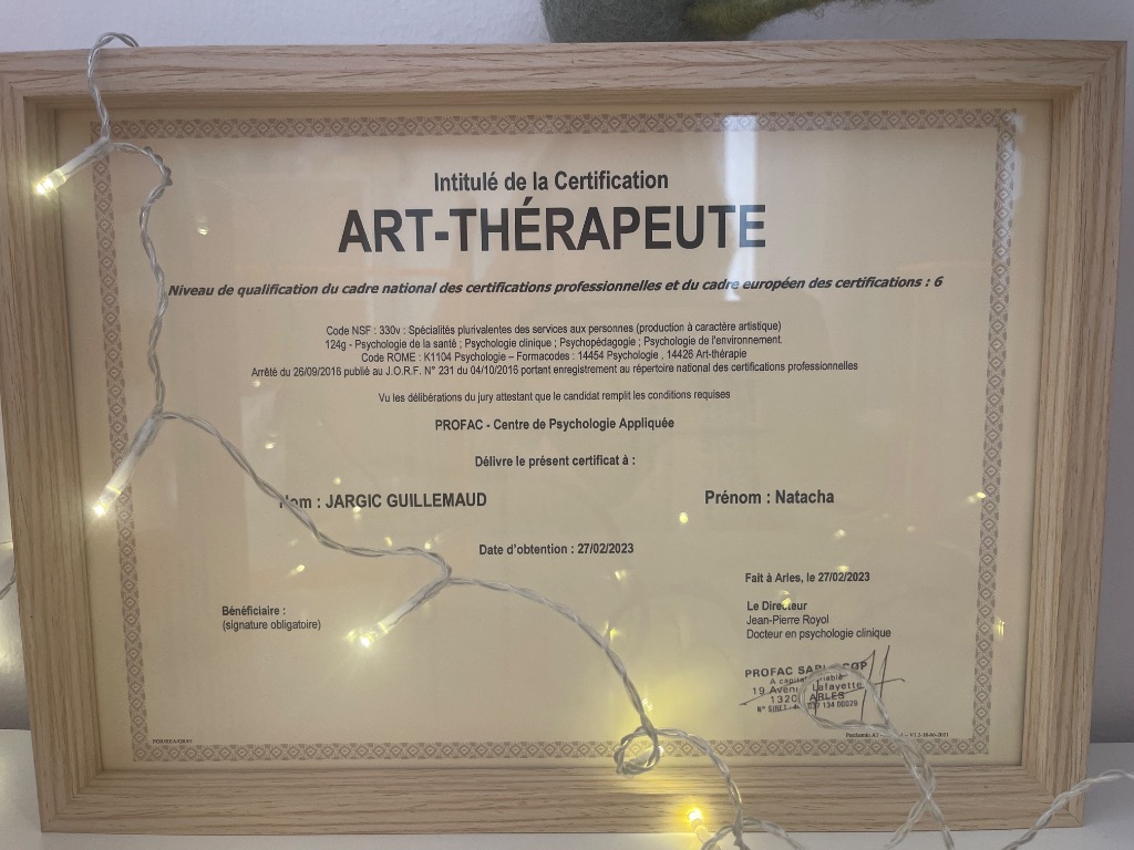 photo diplome Natacha Guillemaud Jargic