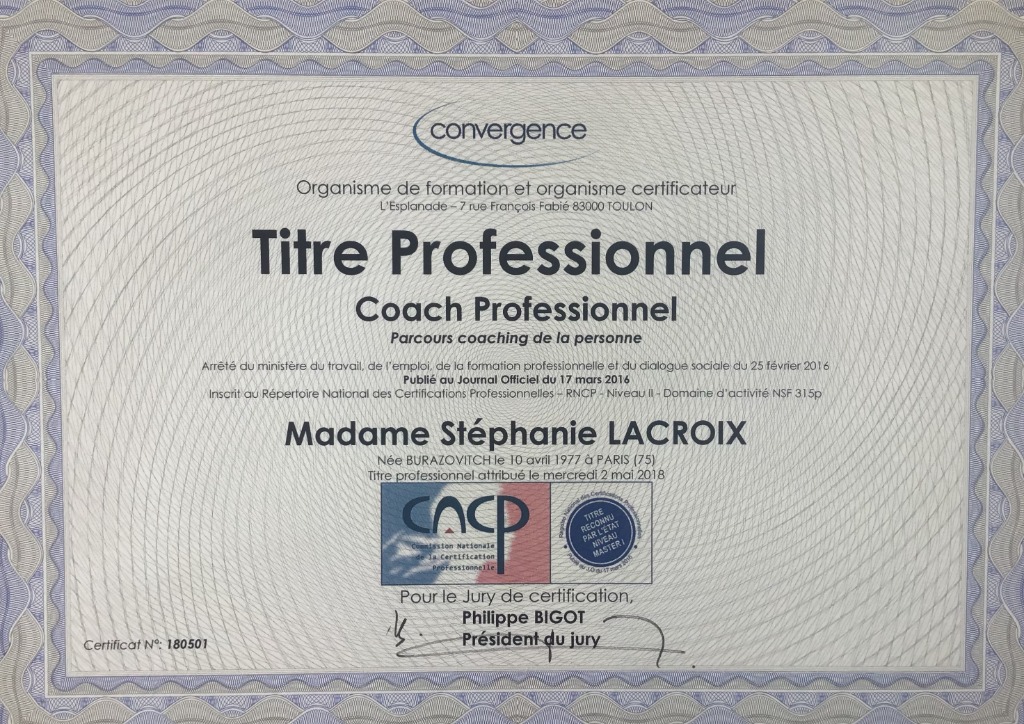 photo diplome Stéphanie LACROIX 