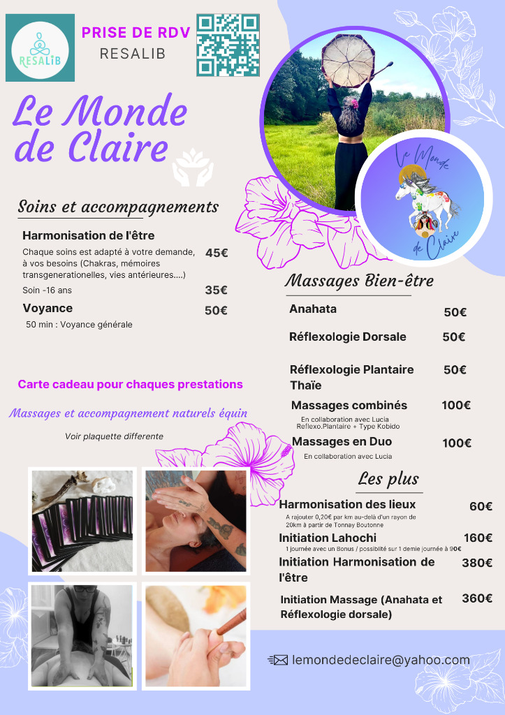 photo activite Le Monde de Claire