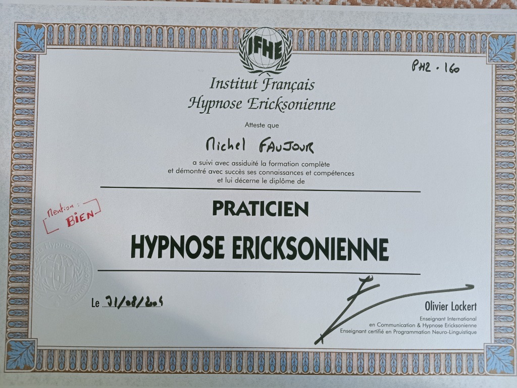 photo diplome Michel FAUJOUR 