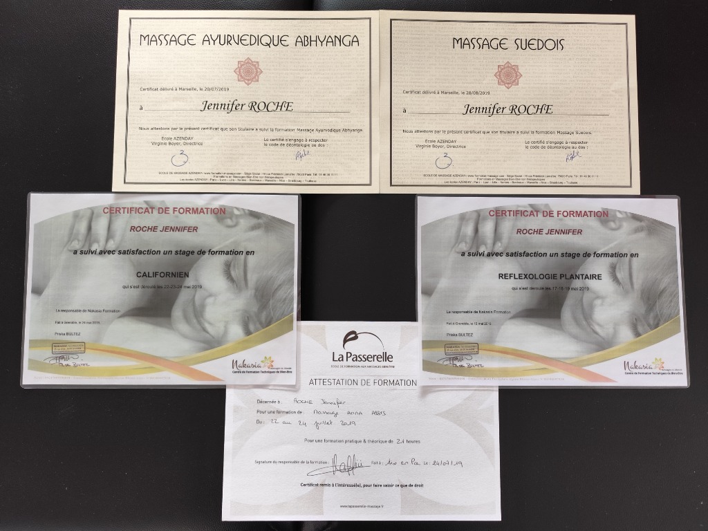 photo diplome Jennifer Roche Pattes de chat