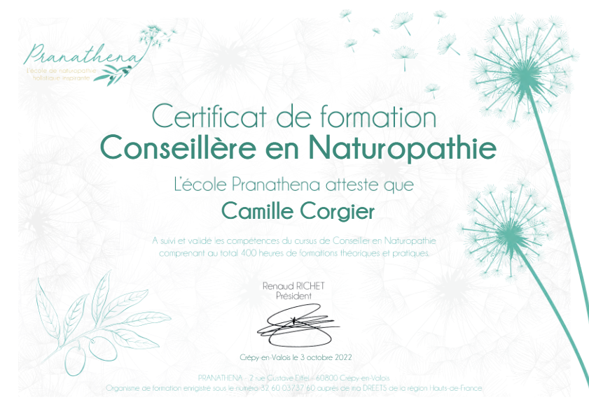 photo diplome Camille Corgier