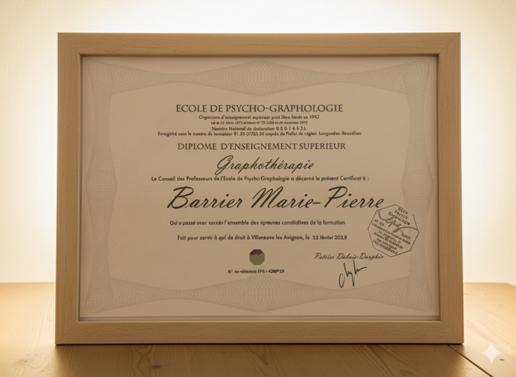 photo diplome Marie-Pierre Barrier