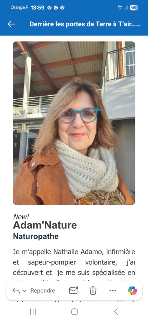 photo portrait Nathalie Adamo /Adam’Nature