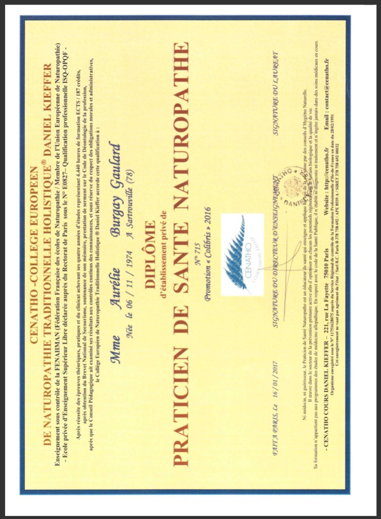 photo diplome AURELIE GAULARD