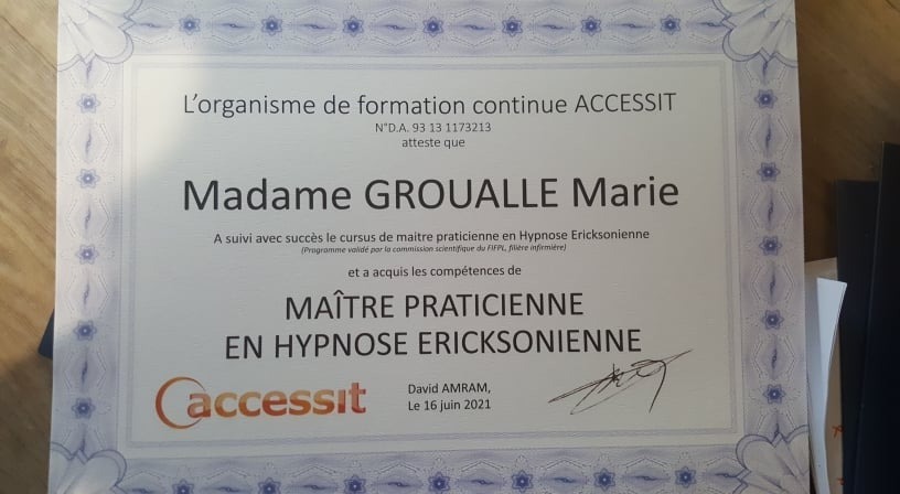photo diplome Marie Groualle