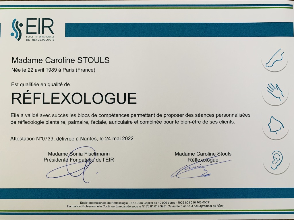 photo diplome Caroline Stouls