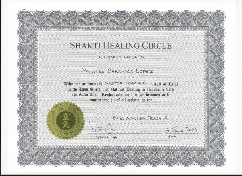 photo diplome Yolanda Caravaca Lopez