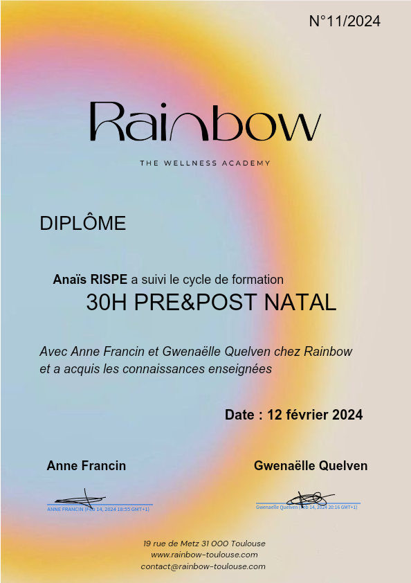 photo diplome Anaïs Rispe