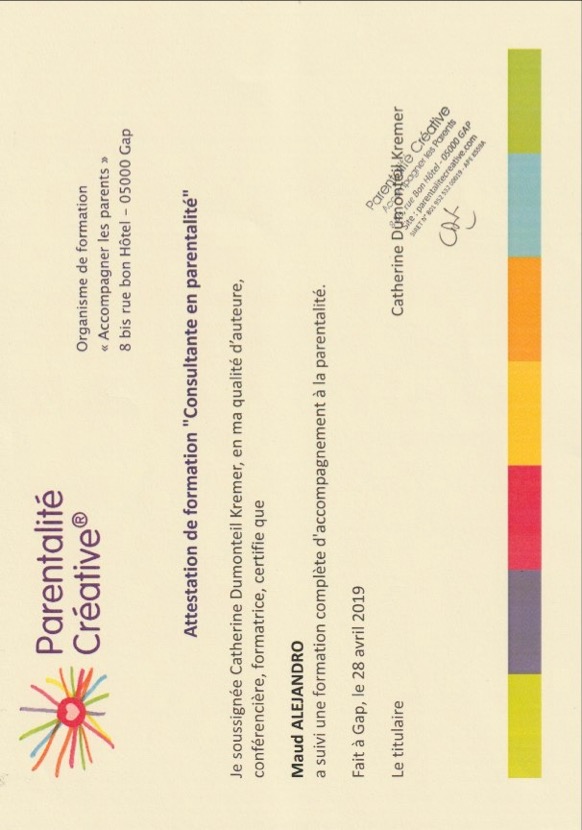 photo diplome Maud ALEJANDRO