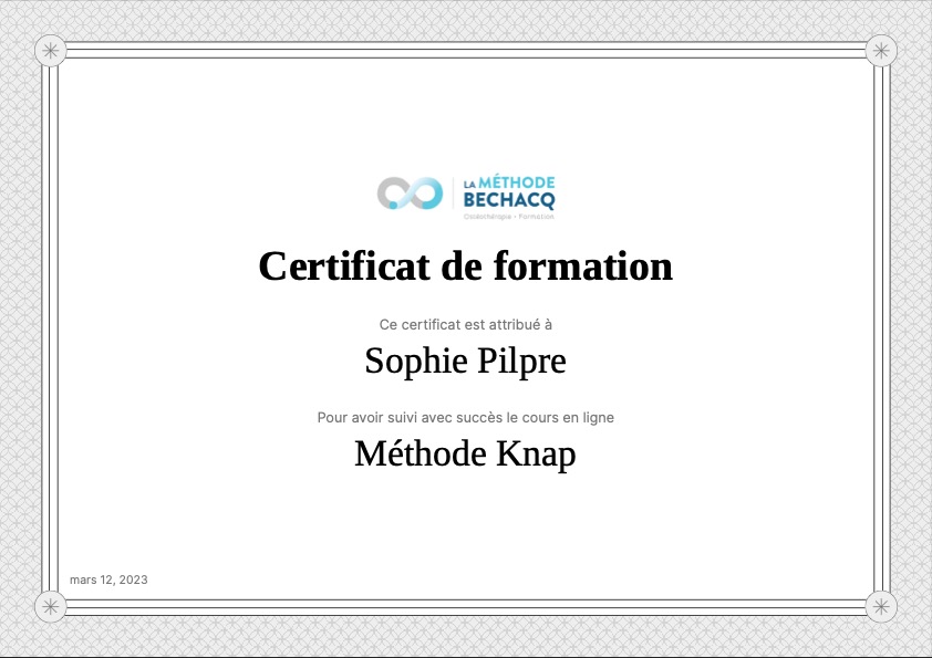 photo diplome Sophie Pilpre 