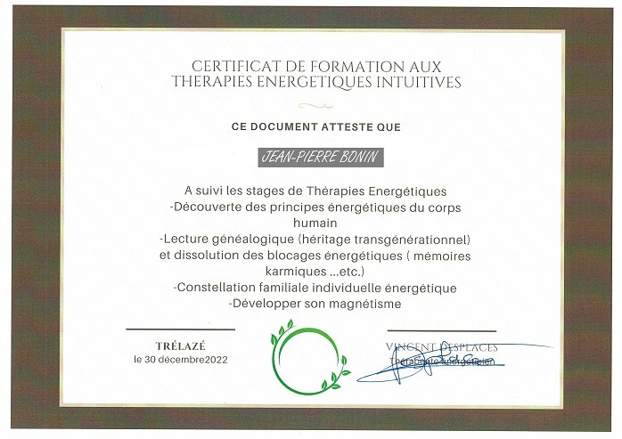 photo diplome Jean-pierre Bonin